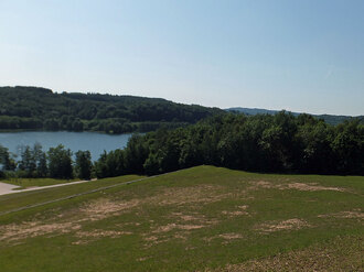 Brodnica Górna. Widok na Jezioro Brodno Wielkie